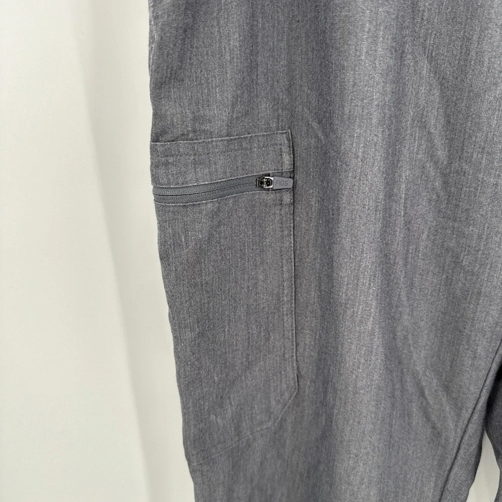 Figs Technical Collection Gray Womens Cargo Scrubs Pants Size Medium Nursing